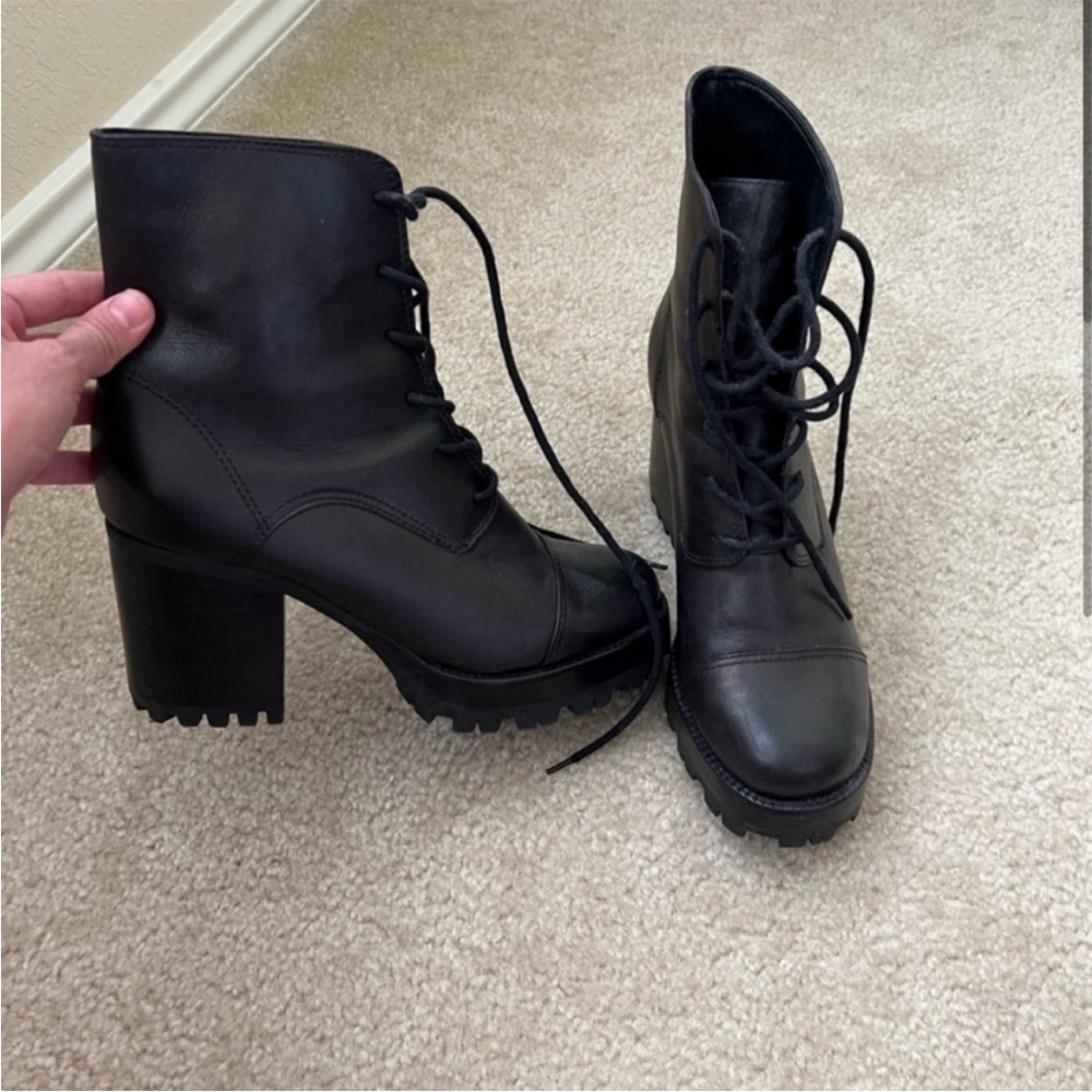 Schutz Black Booties